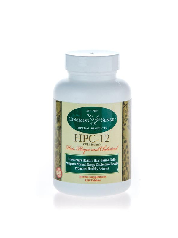 HPC-12 With Iodine Hair, Plaque, and Cholesterol Support